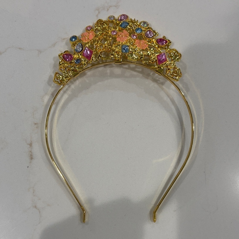 Princess Aurora WDW parks Sleeping Beauty Gold Gemstone Headband tiara